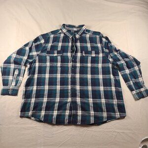 Faded Glory Flannel Men's 3XL (54-56) Green/Black